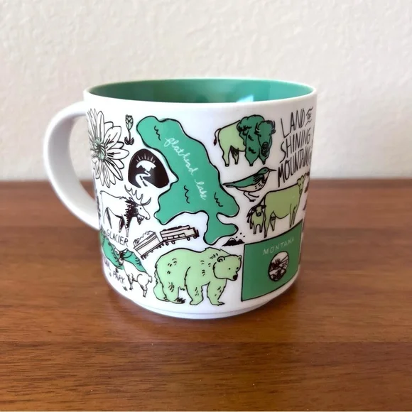 2021 Starbucks Montana 14 oz Coffee Mug Been There Rocky Mountains - Picture 2 of 7